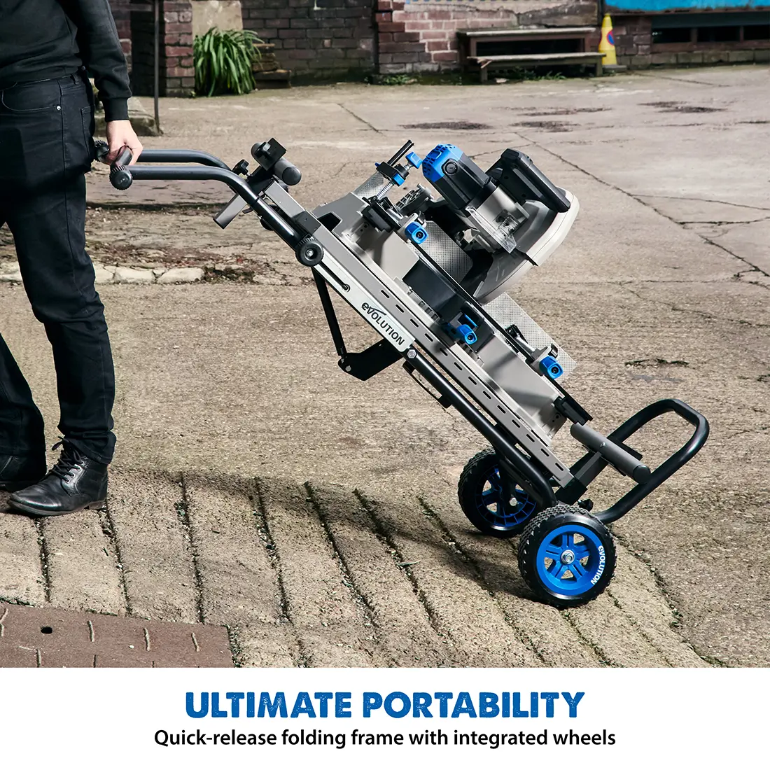 Evolution MCSSTAND | Mitering Chop Saw Stand with Powerlift Assist - Image 4