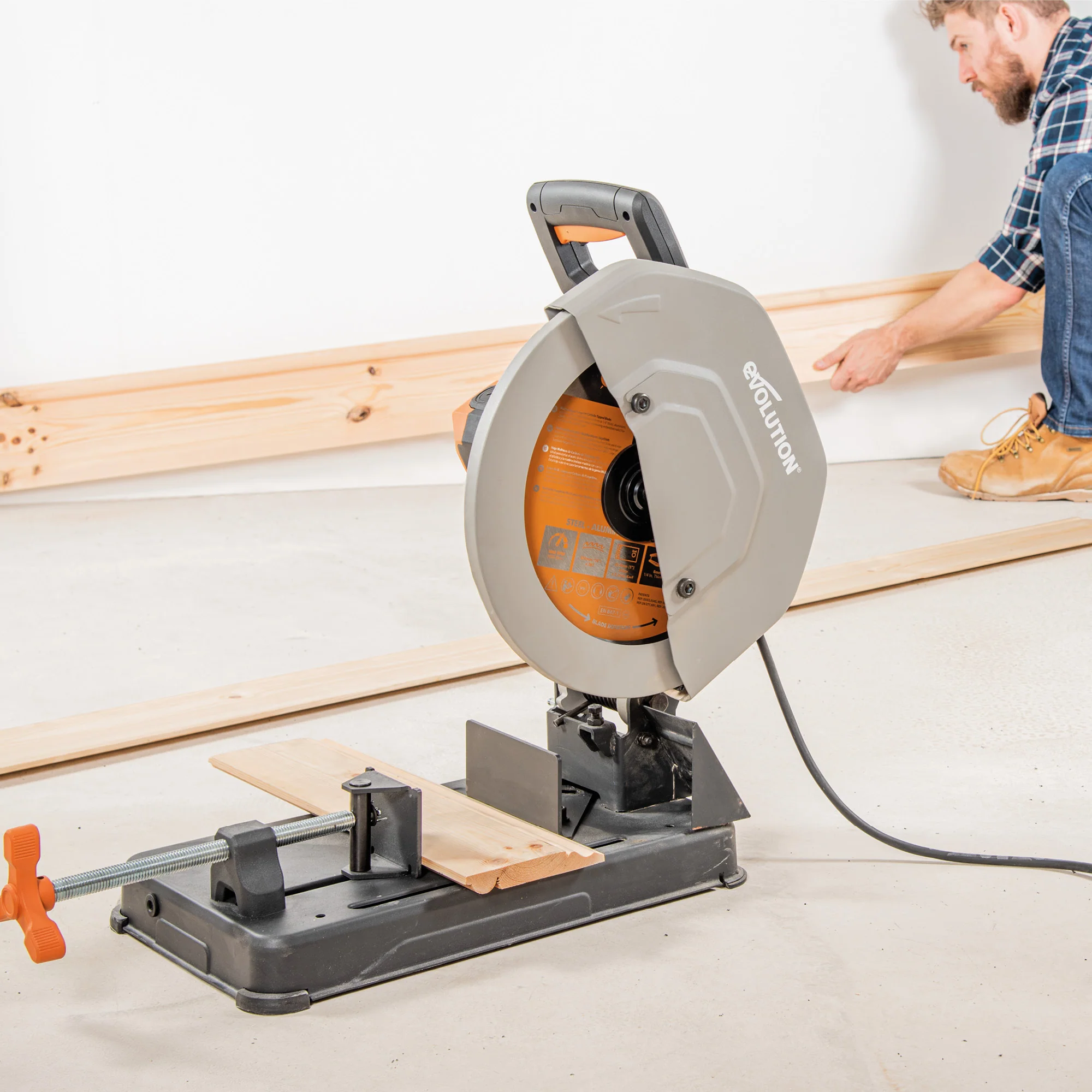 Evolution R355CPS: Multi-Material Cutting Chop Saw With 14 in. Blade - Image 6