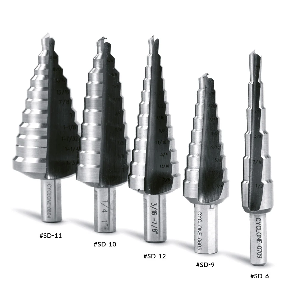 Evolution SD-12: 3/16 to 7/8 in. Straight Flute Step Drill - Image 5